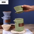 thumbnail image 1 of Ceramic Drip Cup Coffee Filter Pour over Coffee Maker Funnel Dripper Coffee Filter Cup Espresso Coffee Tool C, 1 of 4