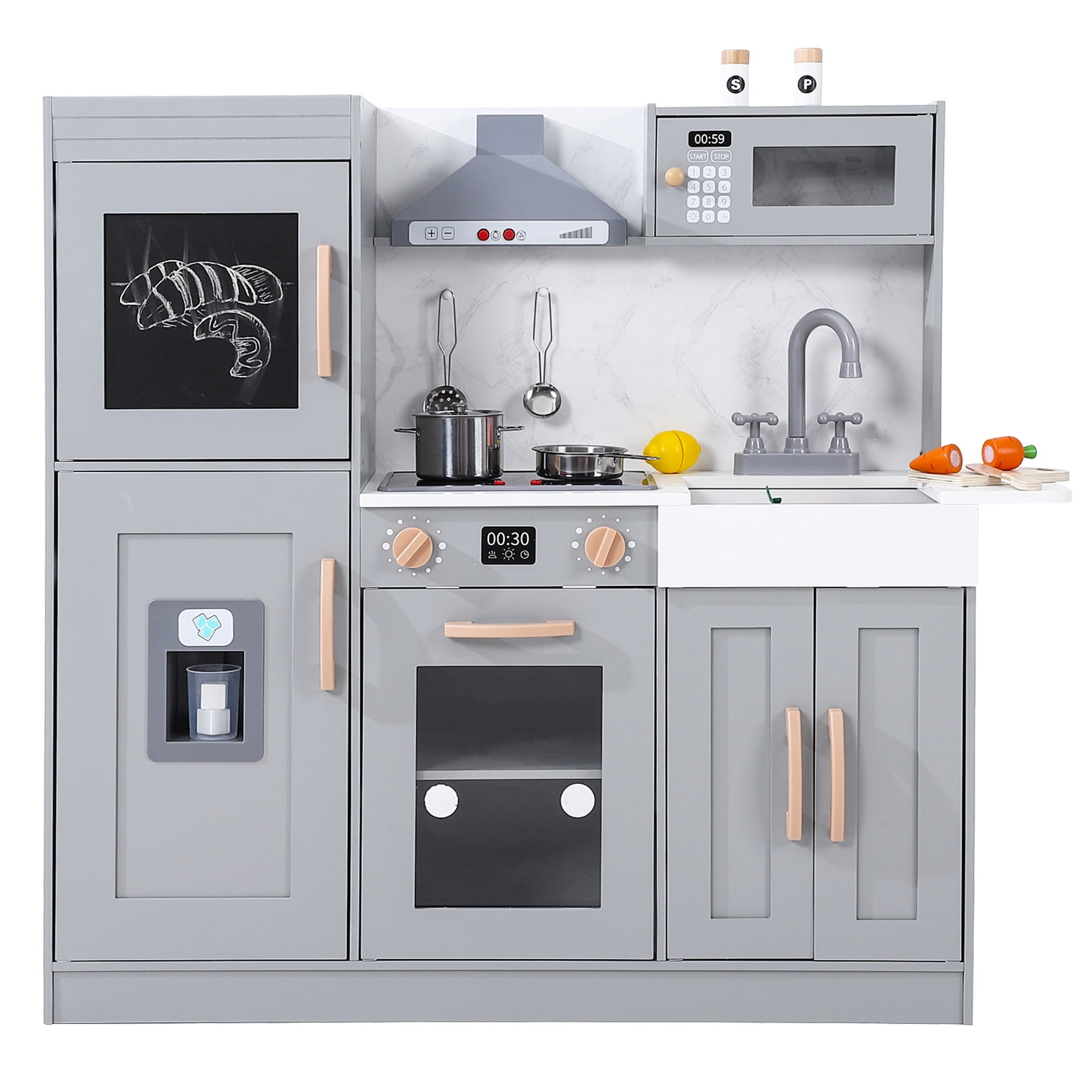 Pretend Play Kitchen Starter Accessories Wooden Play Set Perfect Starter  Set Kitchen Starter Accessories Wooden Play Set - Bed Bath & Beyond -  36933041