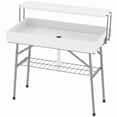 thumbnail image 1 of  Portable Folding Camping Ice Cooler Table with Sink & Shelf, Multifunctional Outdoor Dining Table, 1 of 7