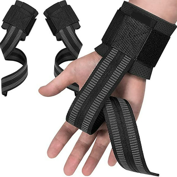 Gym Straps Weight Lifting Straps With Wrist Protector Double Sided Grip Adjustable Gym Straps For Deadlifts Rows Pull Ups