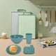 thumbnail image 3 of Juego de vajilla de paja de 8 piezas que incluye cuchillos, tenedores, cucharas, cuencos y platos. Juego de vajilla portátil para exteriores., 3 of 5