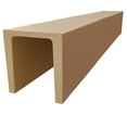 thumbnail image 3 of Ekena Millwork 5 1/2"W x 5 1/2"H x 144"L 3-Sided (U-Beam) Resawn Rip HeritageTimber Faux Wood Ceiling Beam, Primed Tan, 3 of 12
