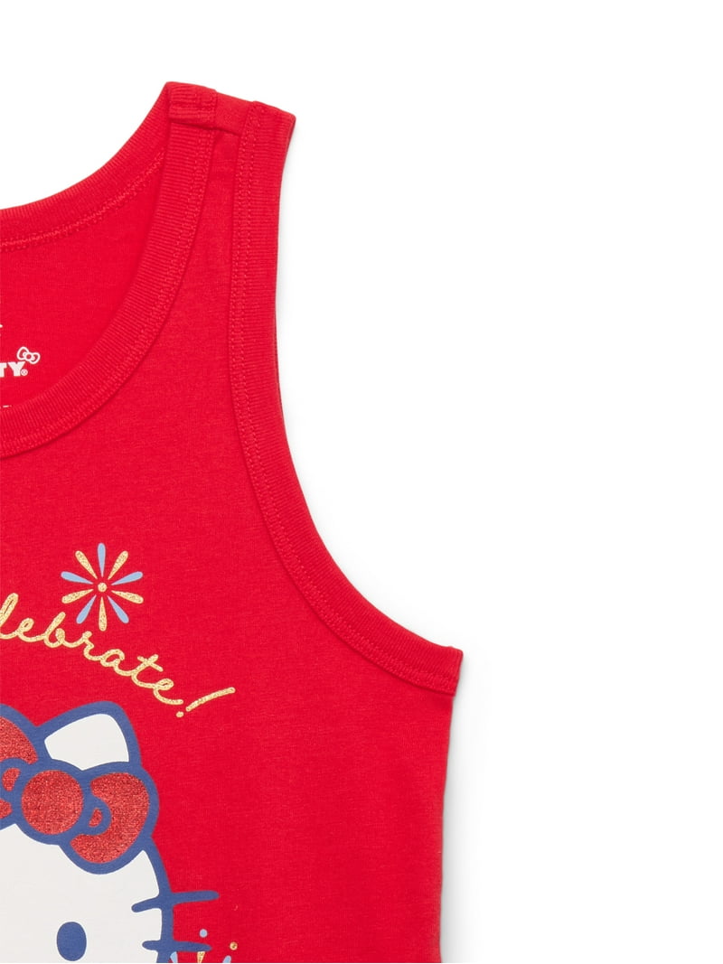I Love Hello Kitty タンクトップ Lサイズ Hello Kitty Girls Americana Graphic Tank Top, Sizes 4-16 - Walmart.com