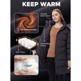 thumbnail image 6 of Wantdo Women's Plus Size Jacket Warm Winter Coat Padded Waterproof Jacket with Hood Dark Grey 4XB, 6 of 10