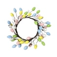 thumbnail image 2 of KLKCMS Easter Wreath Easter Home Door Wall Decor for Front Door Patio Spring Summer L, 2 of 9