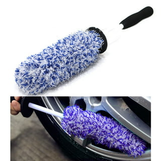 3Pcs Wheel Cleaning Brush Tool Kit Micro Fiber Wheel Wand Car