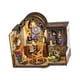 thumbnail image 3 of Kit de casa de muñecas en miniatura de madera DIY, rompecabezas 3D con luces LED y muebles Casa del libro, 3 of 9
