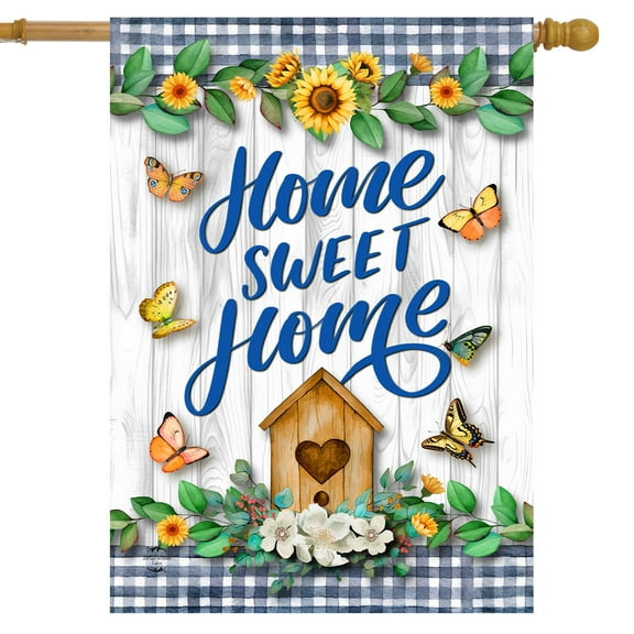 Briarwood Lane Country Home Sweet Home House Flag