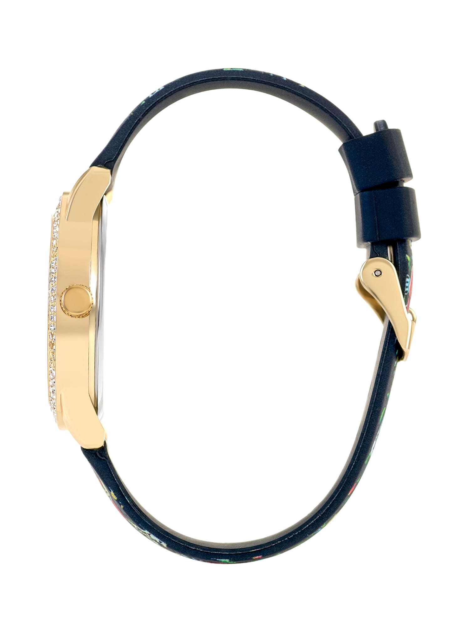 Ed Hardy Ladies Black Silicone Strap Matte Black Analogue 