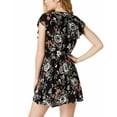 thumbnail image 2 of American Rag Juniors Lace Up Fit Flare Dress Classic Black Combo 2XS, 2 of 2