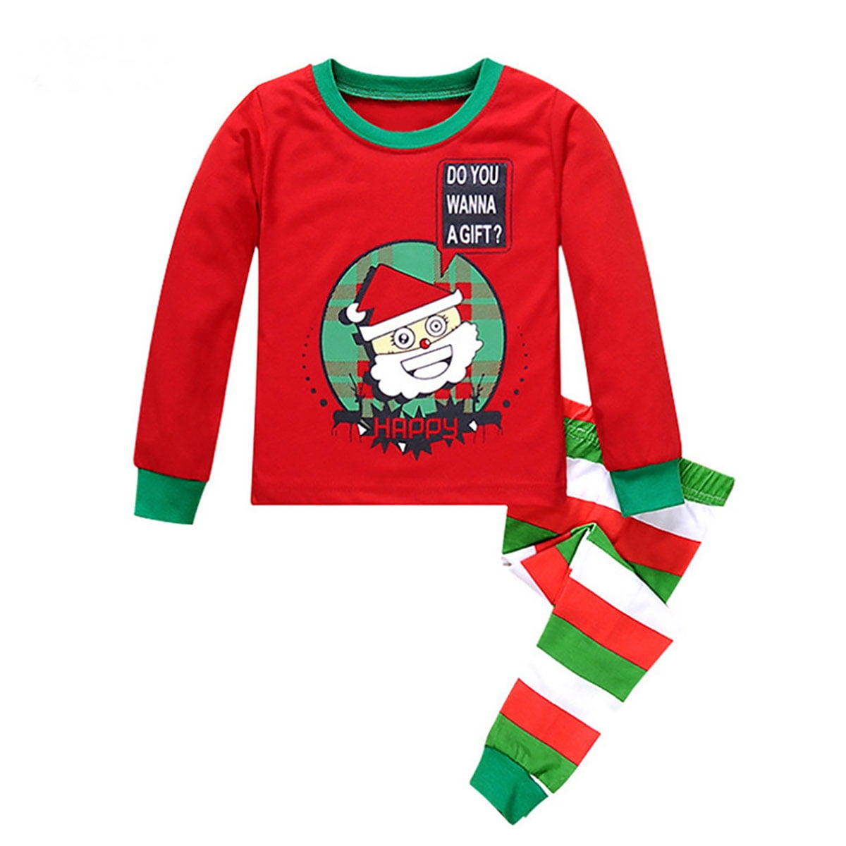 HAWEE Boys Girls Pajamas Children Christmas Pjs Set Cotton Toddler Kids
