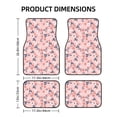 thumbnail image 2 of Salouo Tropical Plants for Car Floor Mat Set of 4–Car Carpet Mats - Car Mats with Anti-Slip Backing & Driver Heel Pad Universal Fit for Cars, Trucks, SUVs, and Vans, 2 of 6