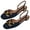 Dark Blue, variant on Women Sandals Cover Toes Lower Heel Ring Decor Woman Sandals Elegant Office Shoes for Daily Wear