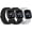 Dark Black+Reflective Black+Reflective White, variant on 3 Pack Nylon Bands Compatible with Versa 4/Versa 3/Sense 2/Sense Bands, Soft Adjustable Breathable Strap Replacement Wristband for Women Men