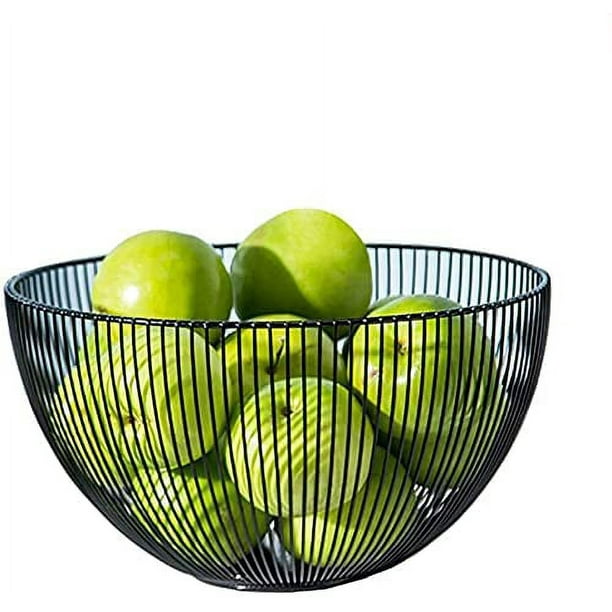 Metal Fruit Bowl Basket for Kitchen, Fruit Stand Holder, Basket Stand
