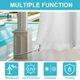 thumbnail image 5 of SHANNA Gazebo Patio Outdoor Curtains, Waterproof Garden Blackout Thermal Insulated Privacy Curtain for Outside Pergola Porch Pool, White,W52'' x L84'', 5 of 10