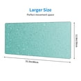 thumbnail image 3 of Pofeuu Teal Turquoise Glitter Print Desk Mat for Keyboard and Mouse，Computer Desk Matt for Desktop，Large Mouse Pad for Desk，Desk Pads on Top of Desks 12x31.5in, 3 of 8