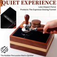 thumbnail image 4 of FRIJPACK Natural Walnut Espresso Accessories Organizer Box Fits Espresso Distributor,Tamping Station Base,Tamper Holder-1.5L Coffee Grounds Box (51/54MM), 4 of 6