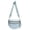 Ice blue grid, variant on Women’s Checkered Crossbody Bag Black White Fanny Pack Lightweight Sling Belt Bag for Outdoor Sports Travel