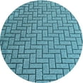 thumbnail image 1 of Ahgly Company Tapis d'Intérieur Lavable en Machine Carré Transitionnel Bleu Diamant Bleu, 3 Pieds Carré, 1 of 7