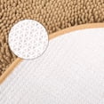 thumbnail image 4 of Unique Bargains 2 Pcs Oval Plush Mat Non Slip Washable Rug Khaki 16" x 24"/20" x 32", 4 of 7