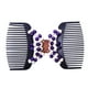 thumbnail image 3 of Perlas de madera retro Magic Hair Comb Inserto de horquilla de doble fila TFixol  Peine, 3 of 7