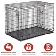thumbnail image 2 of MidWest Homes Ultimate Pro Extra-Strong Double Door Metal Dog Crate 48-Inch, 2 of 7