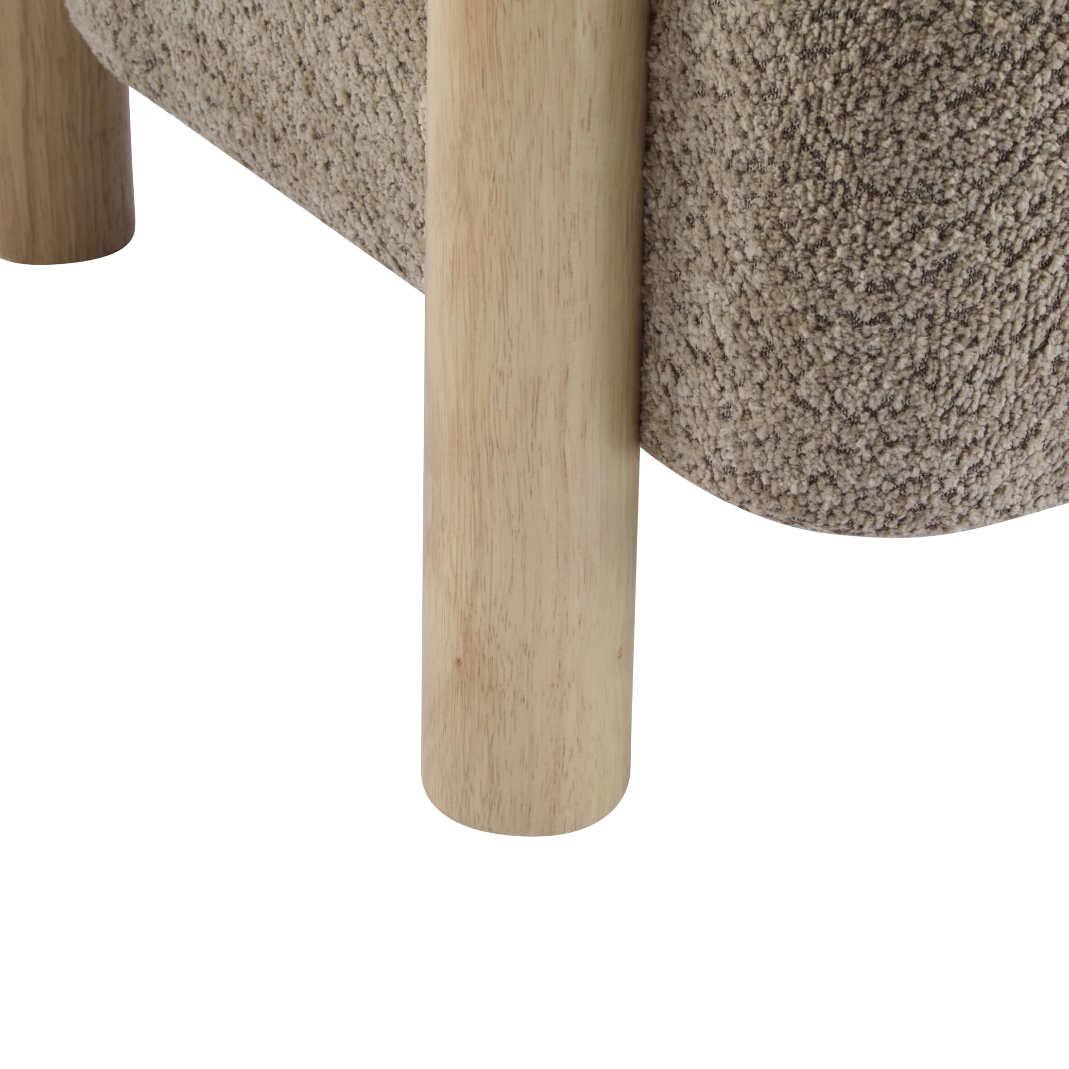 Christopher Knight Home Modern Boucle Upholstered Accent Chair, Lounge Chair with Solid Wood Legs, Camel