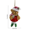 thumbnail image 3 of YOHAVEN Christmas Fabric Doll Ornament Small Plush Hanging Decoration Cute Holiday Pendant Xmas Tree Decor for Living Room Bedroom Fireplace Home, 3 of 6