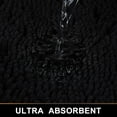 thumbnail image 6 of Chenille Bathroom Rugs, Extra Soft and Absorbent Shaggy Bath Mat Rugs, Washable Non Slip Shower Mat Carpet for Bathroom Floor, Tub and Shower, 16"x24", Black, 6 of 9