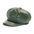 thumbnail image 1 of Béret Chapeau d'Hiver pour Femmes Chapeau en Cuir Creux Chapeau pour Hommes Chapeau Octogonal en Cuir Mode Fête Rétro Britannique Béret, Design Classique, 1 of 2