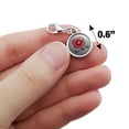 thumbnail image 4 of Justice League Cyborg Logo Antiqued Bracelet Pendant Zipper Pull Charm with Lobster Clasp, 4 of 5