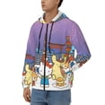 thumbnail image 2 of Lsque Sanrio for Mens Full-zip Hoodie, Zip-up Pullover Hooded Sweatshirt, Kangaroo Pocket Hoodie Ideal for Daily Wear, Travel, and Home-Large, 2 of 8