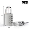 thumbnail image 2 of Lefu 4 Digit Combination Lock Waterproof Padlock for School Gymnasium Lockers 2 Pack, 2 of 6