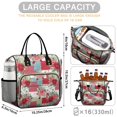 thumbnail image 5 of OBREWU Pioneer Flower Womens Lunch Box for Work,Insulated Large Pioneer Flower Lunch Bag for Women,Loncheras Para Mujer,Leakproof Adult Lunch Bag for Work,Beach,Travel,Picnic,Camping, 5 of 7