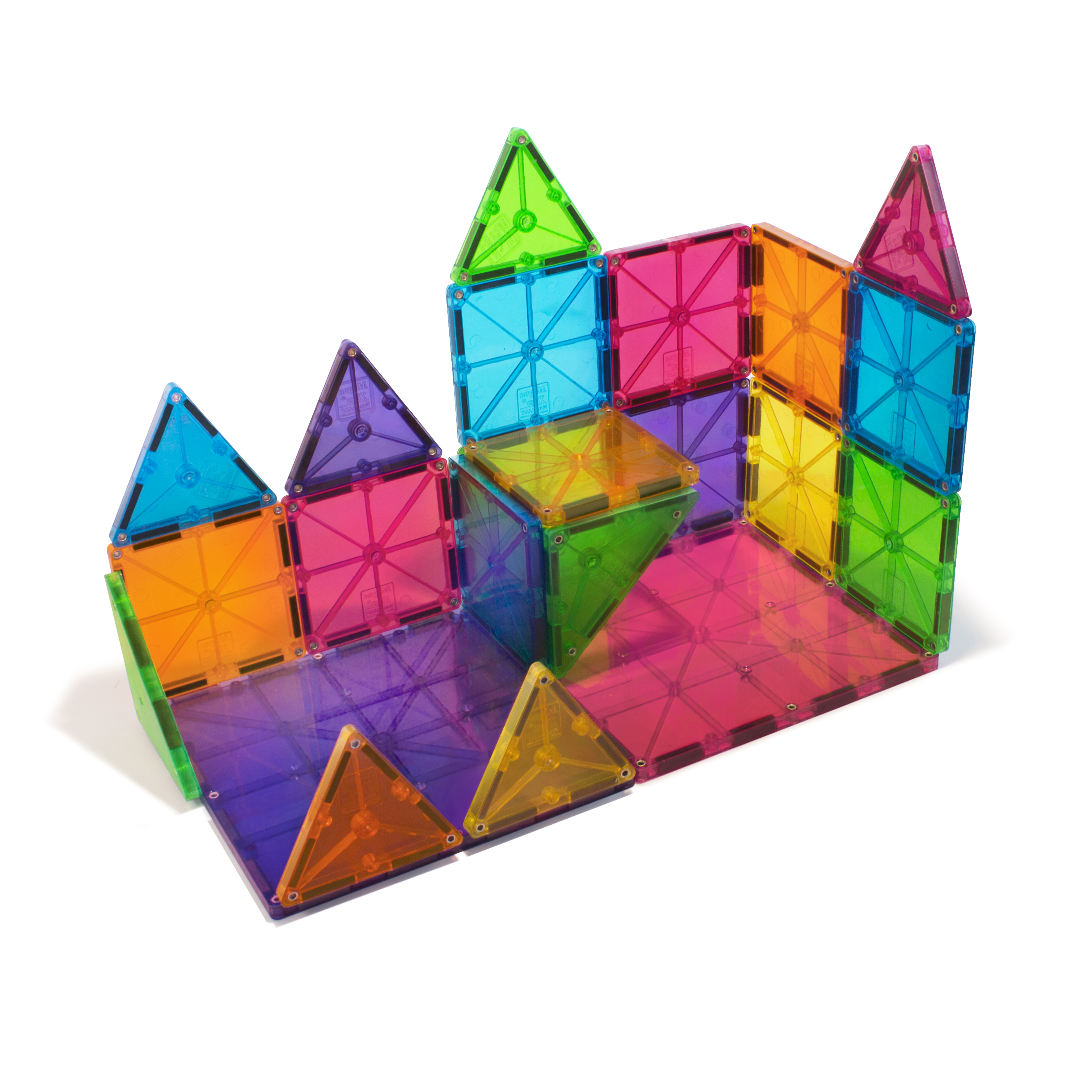 Magna-Tiles 32-Piece Clear Colors Set ? The Original, Award-Winning Magnetic Building Tiles ? Creativity and Educational ? STEM Approved - image 3 of 10