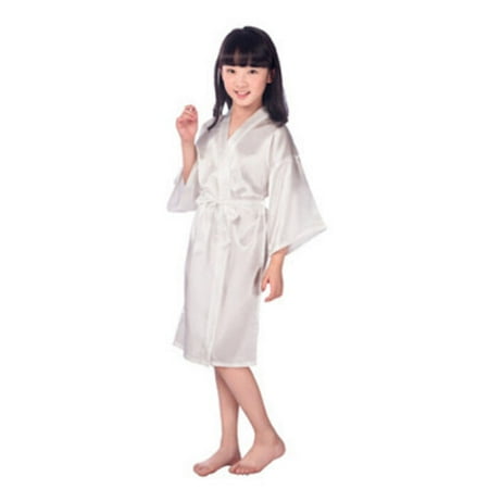 

QILINXUAN Kids Girl Boy Children Kimono Dressing Gown Bath Robe Homewear Sleepwear Pajamas