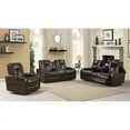 thumbnail image 4 of Home Square 2 Piece Furniture Set with Power Reclining Sofa & Recliner in Brown, 4 of 5