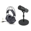 Samson Q9U Broadcast Microphone with SR880 Closed-Back Studio Headphones