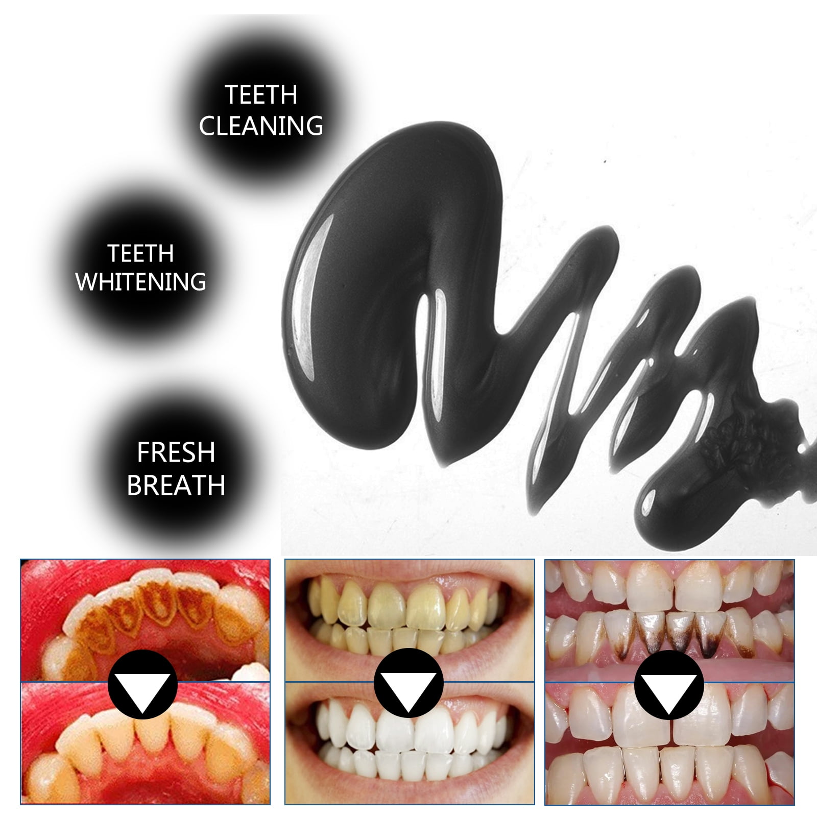 Alvantor Bamboo Charcoal Whitening Toothpaste, Deep Cleaning Mint Formula, 1 fl. oz