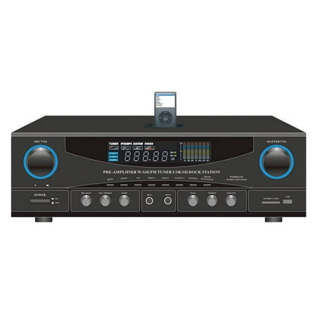 500-Watt Stereo Receiver with Ipod Dock 500-Watt Stereo Receiver with Ipod Dock