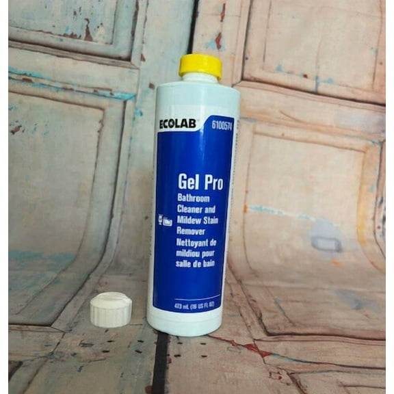 Ecolab Gel Pro Bathroom Cleaner Mildew Stain Remover 16Oz