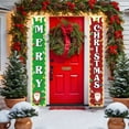 thumbnail image 2 of Uutvery Christmas Couplet Door Curtain with Lights, 12x71 Inch Lighting Style Decoration with Traditional Design,Xmas Door Cover Decoration for Holiday Party Decor, 2 of 6
