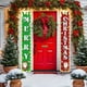 thumbnail image 2 of Decoraciones de la Puerta de Navidad Cortinas de la Puerta de la Pareja de Navidad Personalizadas Decoración de la Puerta de la Fiesta Canopy Bandera de Navidad Paño de Fondo Decoración de la Luz de N, 2 of 6
