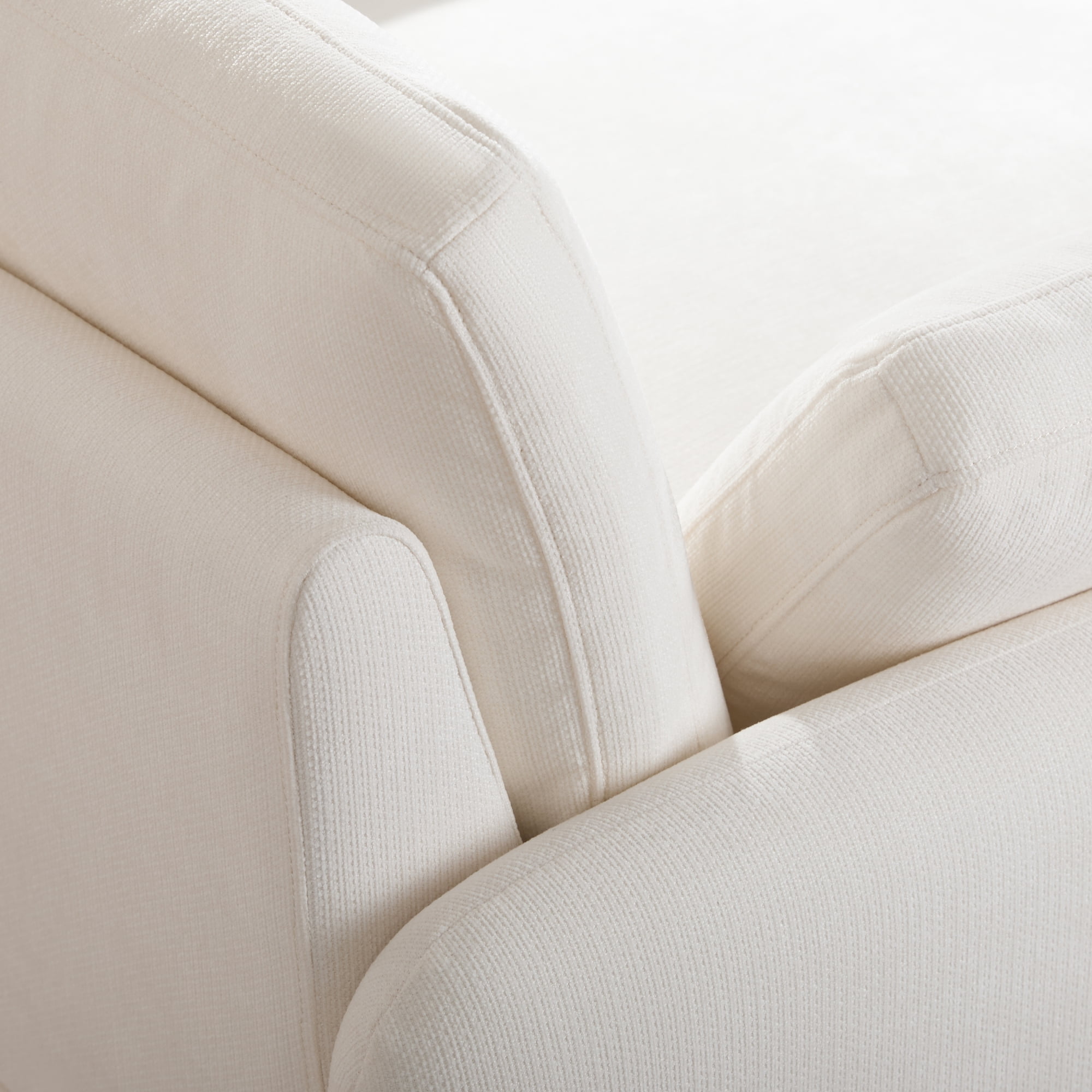 Leumius 50" Oversized Single Sofa Chair, Chenille Accent Chair with Wide and Deep Seat, Upholstered Armchair with Pillows for Living Room,Apartment,Bedroom, Cream
