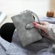thumbnail image 1 of Xiao Hua Cartera corta de piel, cartera mediana, 30 % de descuento, ranura para tarjetas, cartera Zero con hebilla y cremallera, bolso de mano, gris claro, 1 pieza, 1 of 5
