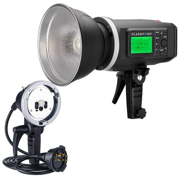 Flashpoint XPLOR 600 HSS R2 Battery-Powered Monolight Kit With XP-600 Extention Head (Bowens Mount)