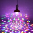 thumbnail image 2 of Bombilla de Luz de Bola Giratoria Ticfox 6W LED RGB con Cable de Enchufe de 8.2 Pies E27 para KTV Bar 110-240V, 2 of 8