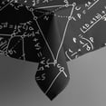 thumbnail image 5 of Math Equations 3D Shapes Black Pattern Square Tablecloth,Waterproof Square Table Cover,Wipeable Spillproof Washable Table Cover for Home Kitchen Party Decor 42"X42"(107x107cm), 5 of 6