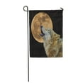 thumbnail image 1 of SIDONKU Howl Wolf Howling at The Moon Arctic Beautiful Garden Flag Decorative Flag House Banner 12x18 inch, 1 of 1